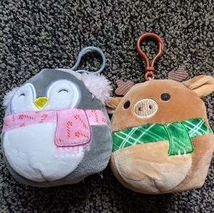 2 SQUISHMALLOW HOLIDAY EDITION CLIPS- NO TAGS